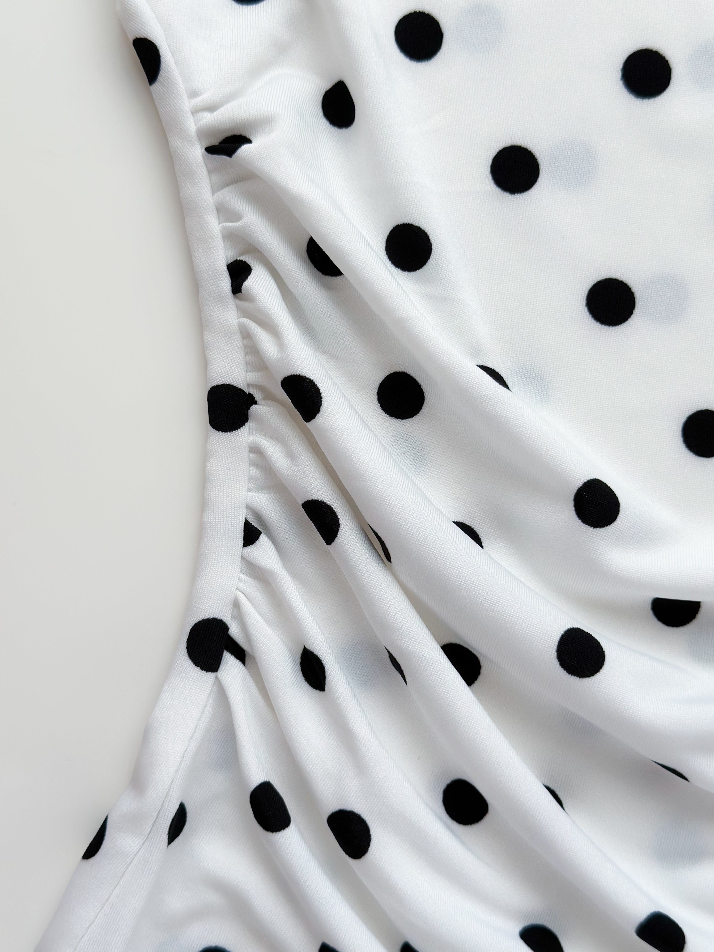 Amour à Pois Off-Shoulder Top