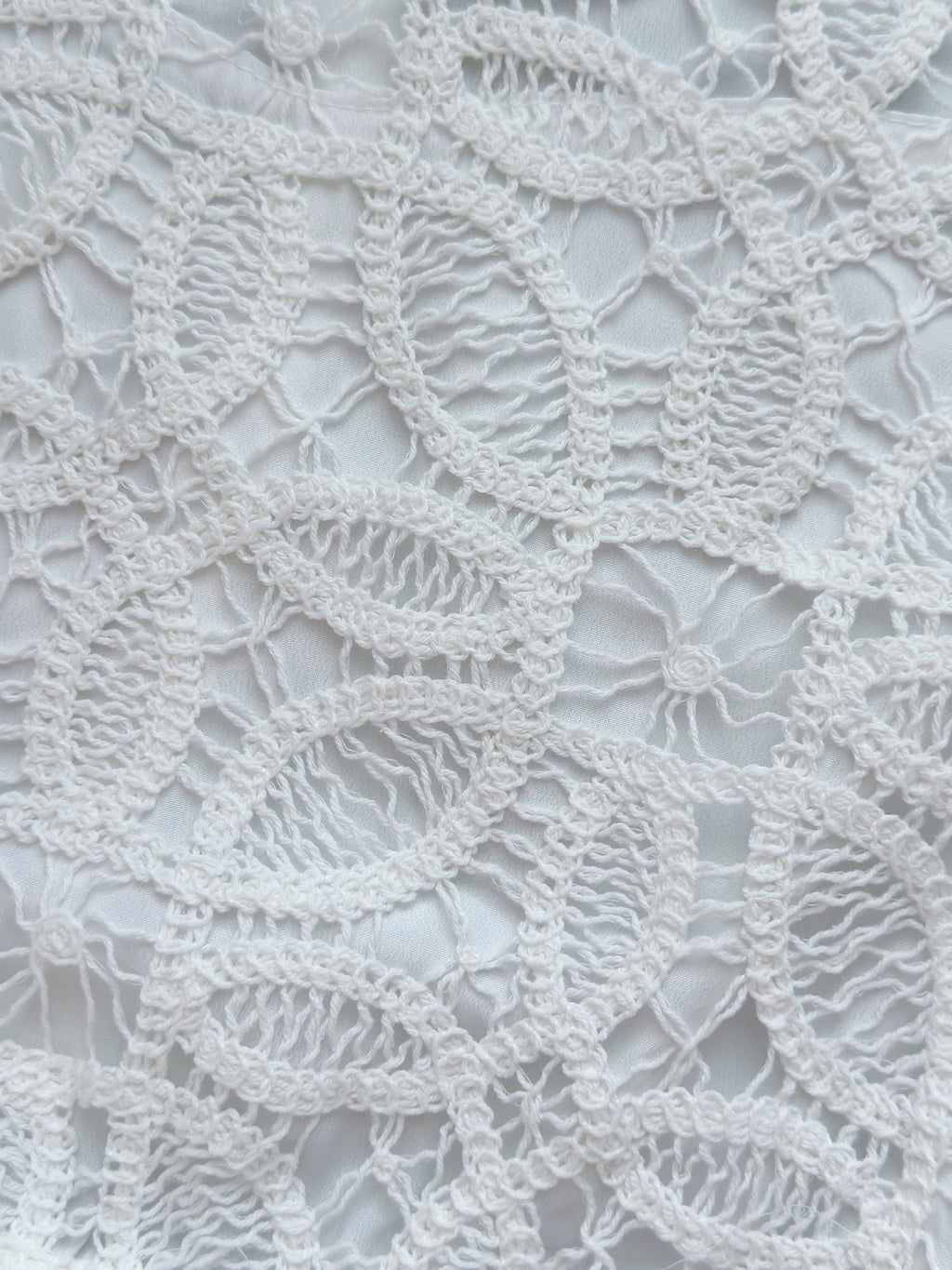 White Flora Crochet Top