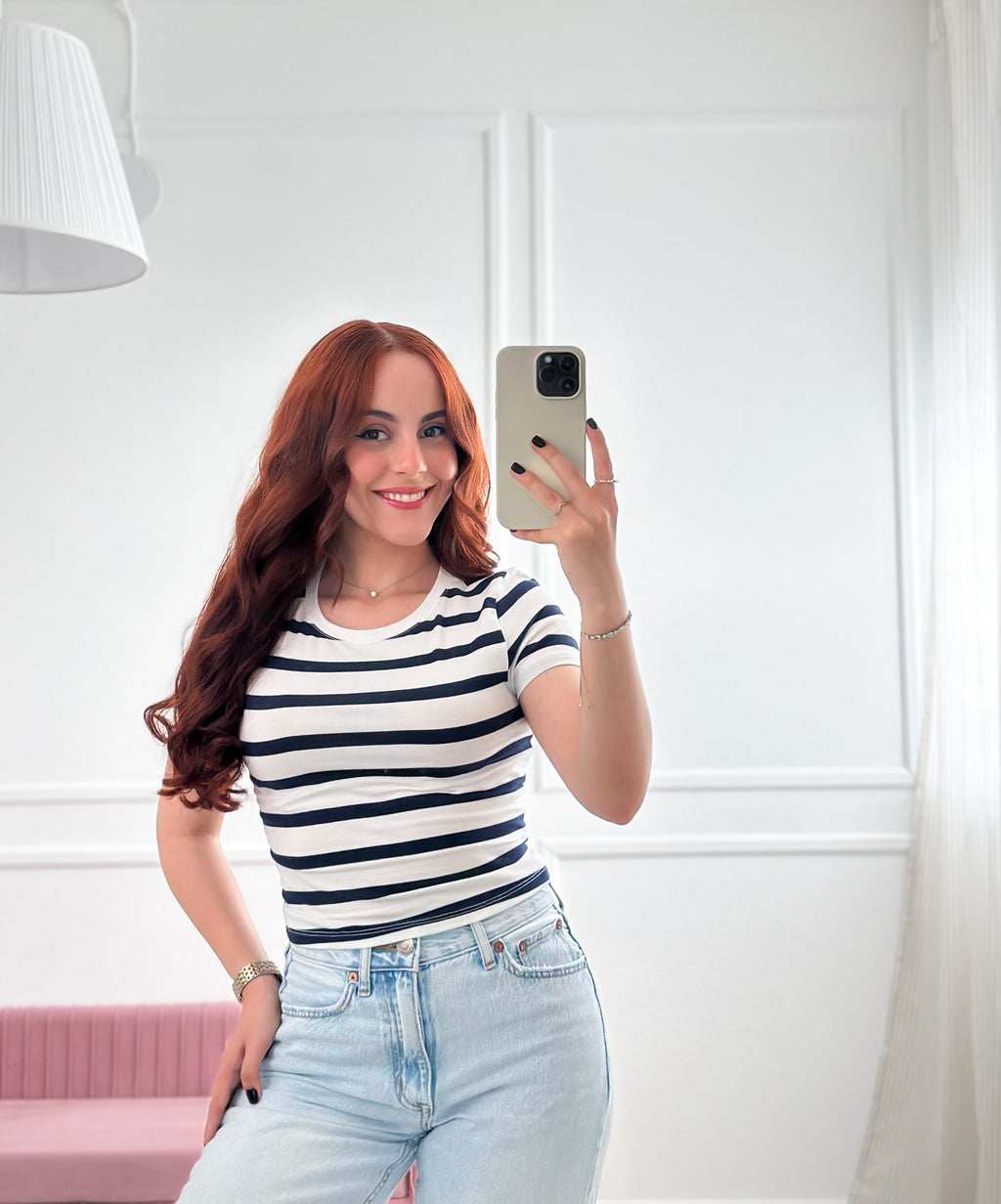 Sweet Stripe Cropped Tee