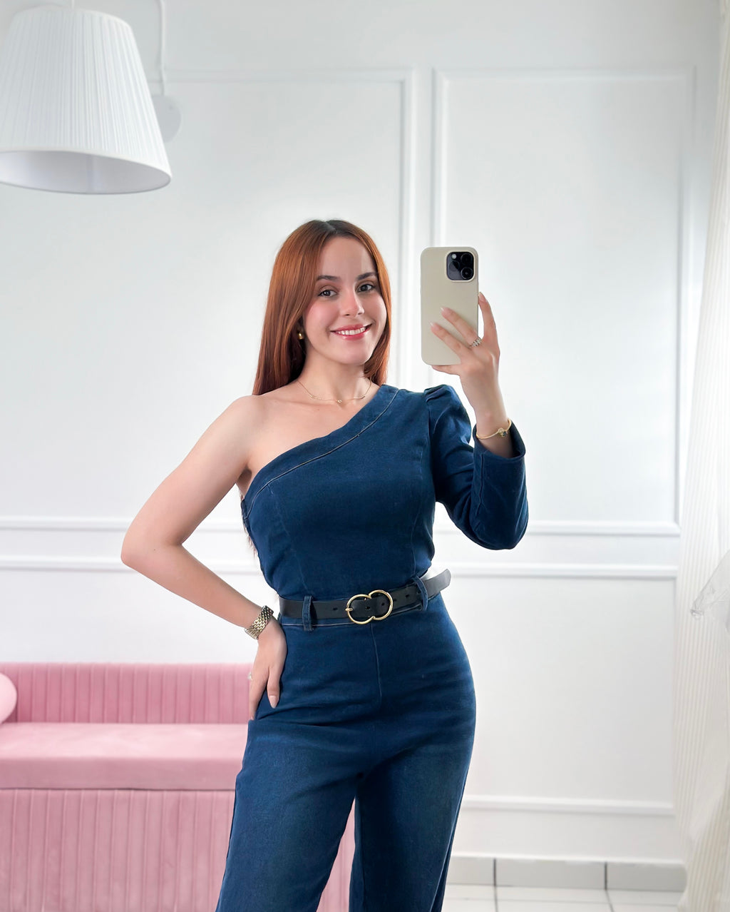One Wish Denim Jumpsuit