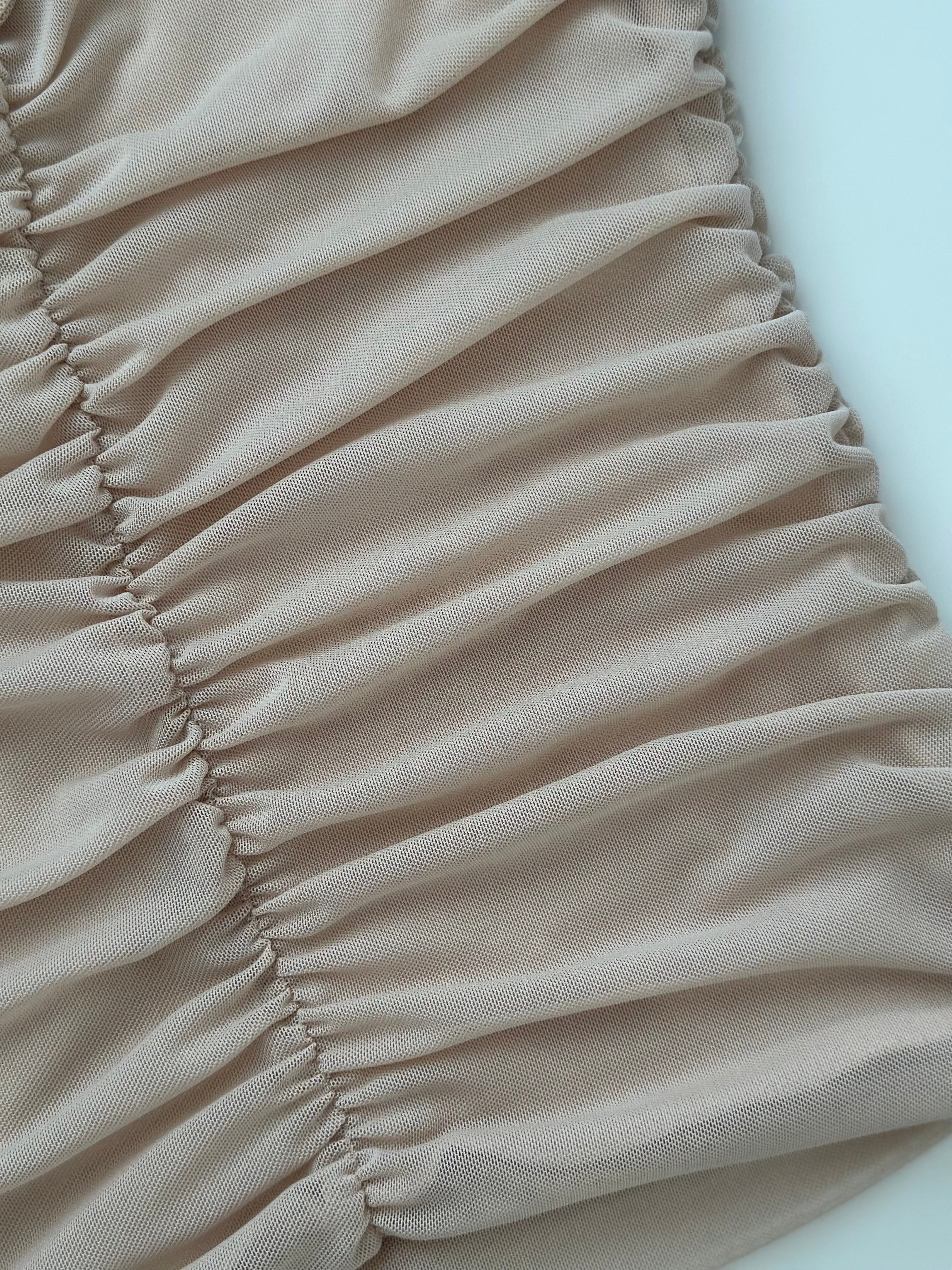 Sand Veil Ruched Blouse
