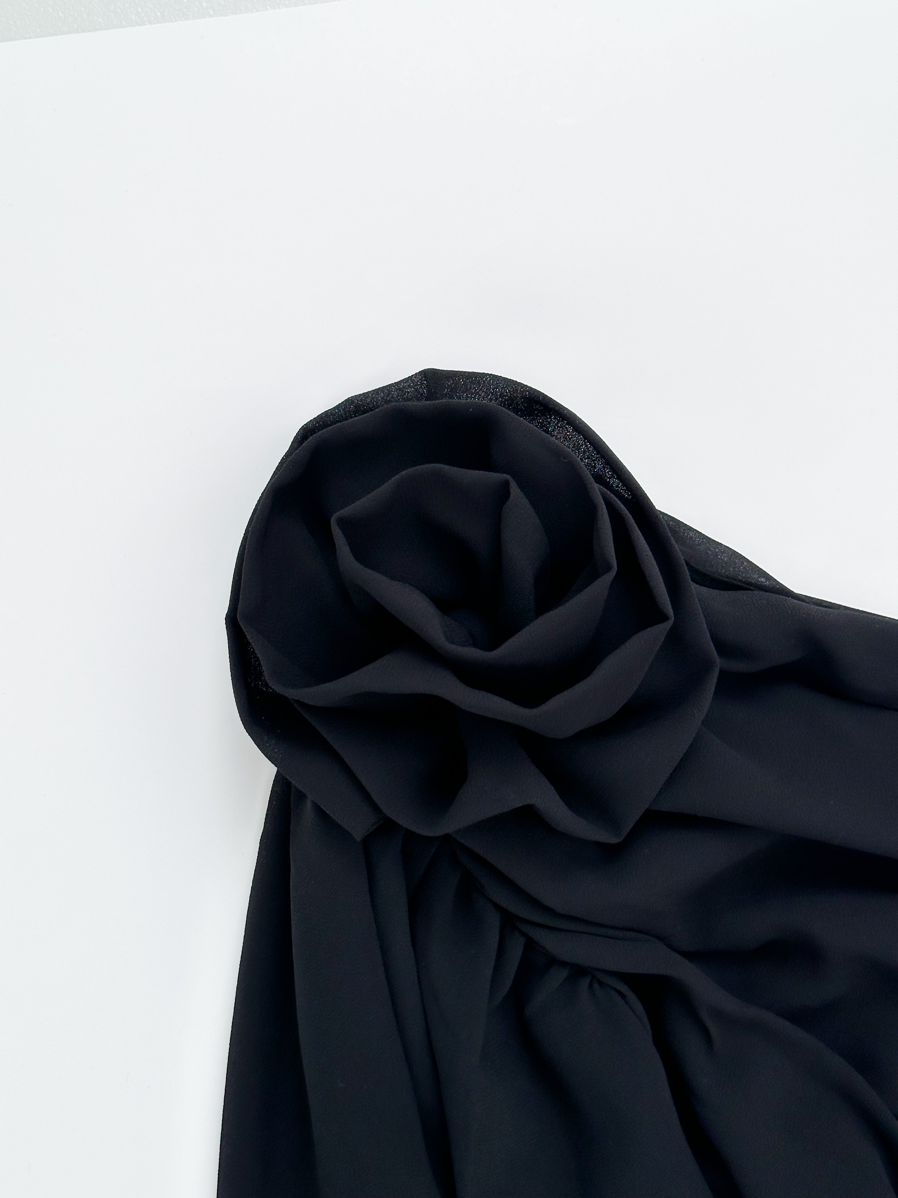 Moonlit Rose One-Shoulder Top