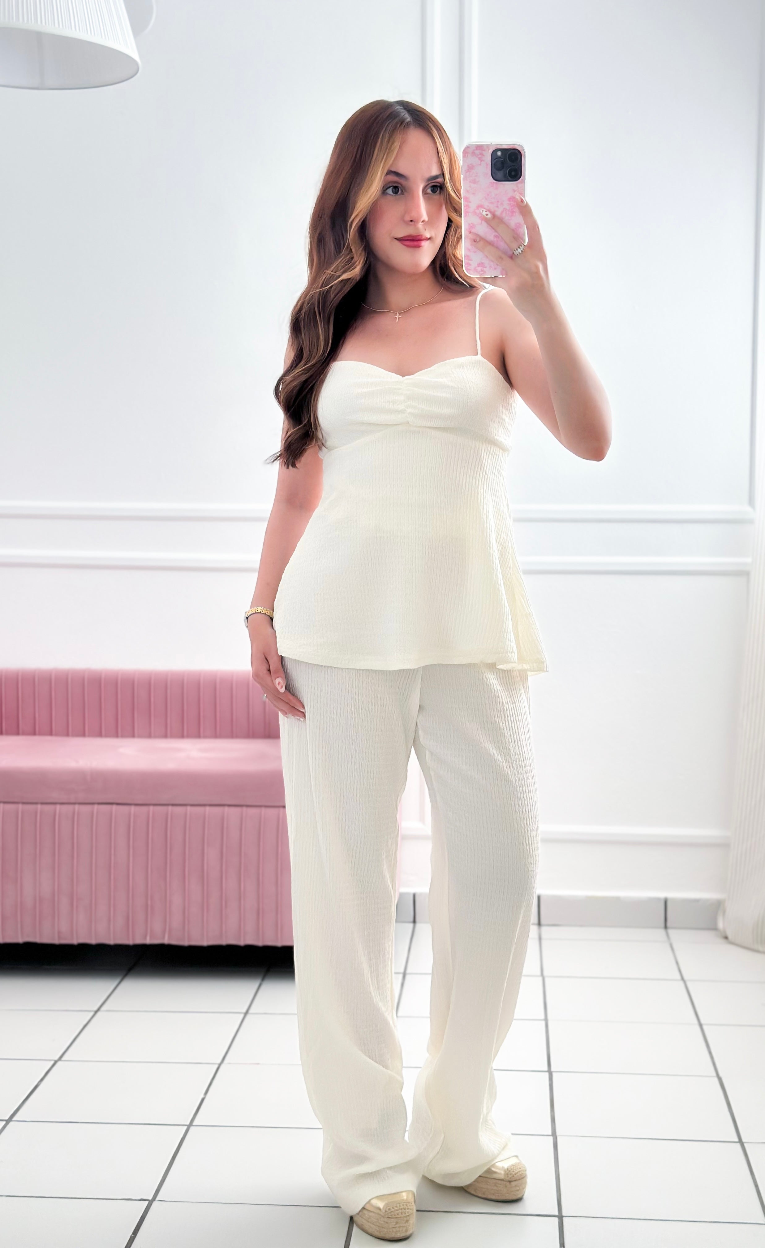 Ivory Daydream Open-Back Jumpsuit