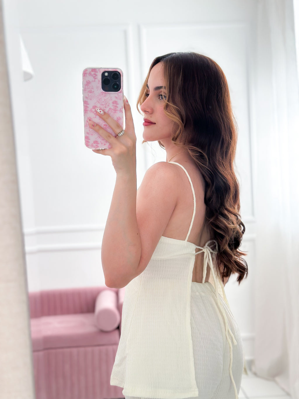 Ivory Daydream Open-Back Jumpsuit